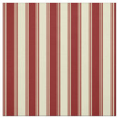 Maroon en Bleek Goldenrod Striped Pattern Stof (Swatch)