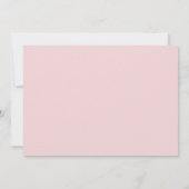 Maroon en bord roze moderne esthetische bruiloft save the date (Achterkant)