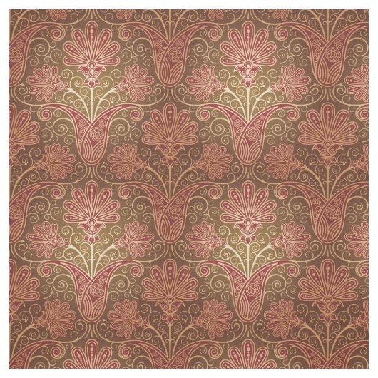 maroon- en bruine patroonstructuur stof (Swatch)
