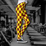 Maroon en Geel Geruite Vintage Leggings<br><div class="desc">Maroon en Geel Geruite Vintage</div>