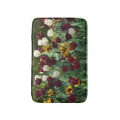 Maroon en gele Tulpen kleurrijke Floral Badmat (Voorkant Verticaal)