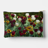 Maroon en gele Tulpen kleurrijke Floral Etui (Achterkant)
