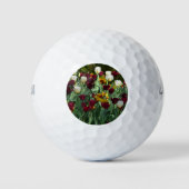 Maroon en gele Tulpen kleurrijke Floral Golfballen (Voorkant)