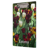 Maroon en gele Tulpen kleurrijke Floral Klembord (Links)