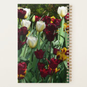 Maroon en gele Tulpen kleurrijke Floral Planner (Achterkant)