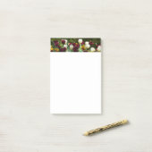 Maroon en gele Tulpen kleurrijke Floral Post-it® Notes (Op bureau)