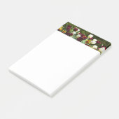 Maroon en gele Tulpen kleurrijke Floral Post-it® Notes (Schuin)