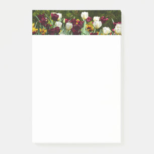 Maroon en gele Tulpen kleurrijke Floral Post-it® Notes