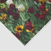 Maroon en gele Tulpen kleurrijke Floral Tissuepapier (Detail)