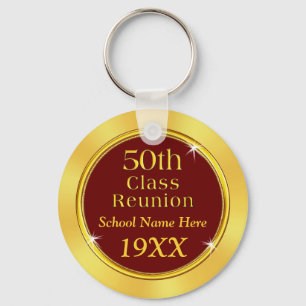 Maroon- en Gold 50e High School Reunion Souvenirs Sleutelhanger