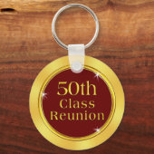 Maroon- en Gold 50e High School Reunion Souvenirs Sleutelhanger (Achterkant)