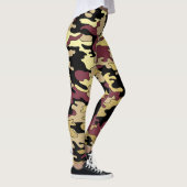 Maroon- en Gold-Camo-Leggings Leggings (Rechts)