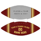 Maroon- en Gold-geprinte Football met FOTO (Panelen)