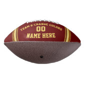 Maroon- en Gold-geprinte Football met FOTO (Gedraaid 270)