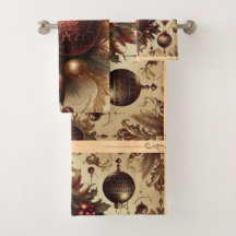  Maroon en Gouden Kerst