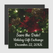 Maroon en Gouden Kerstboom I Vakantie Foto (Voorkant / Achterkant)