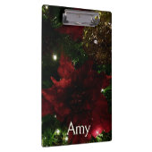 Maroon en Gouden Kerstboom I Vakantie Foto Klembord (Rechts)