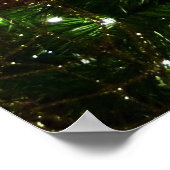 Maroon en Gouden Kerstboom I Vakantie Foto Poster (Hoek)