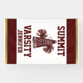 Maroon- en goudkleurige verticale banner 2 (Horizontaal)