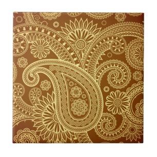 Maroon- en goudpaisleypatroon.png tegeltje