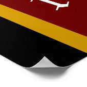 Maroon- en goudschool Afstuderen - Muurkunst Poster (Hoek)