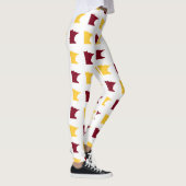 Maroon- en goudstaat Minnesota Pattern Leggings (Rechts)