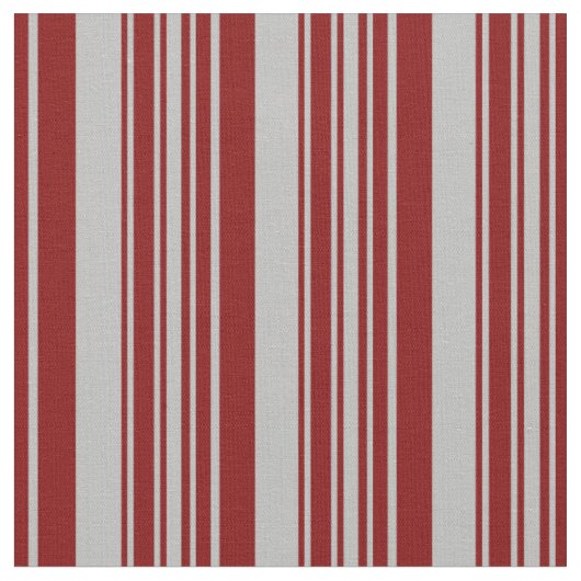 Maroon en grijs gekleurd striped/Lined Pattern Stof (Close Up)