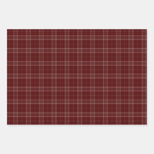 Maroon en grijze gemengde patronen inpakpapier vel (Voorkant 3)