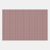 Maroon en grijze gemengde patronen inpakpapier vel (Voorkant)