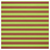 Maroon- en lichtgroene lijnen stof (Swatch)