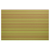 Maroon- en lichtgroene lijnen stof (Fat Quarter)