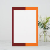 Maroon- en Oranje-grensbenodigdheden Briefpapier (Staand voorkant)