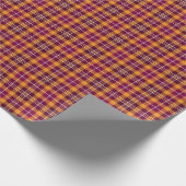 Maroon- en Oranje speldenpatroon Cadeaupapier (Hoek)