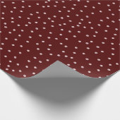 Maroon en Roze stippen Wrapping papier Roll (Hoek)