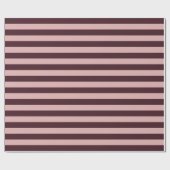 Maroon- en roze strepen cadeaupapier (Vlak)