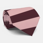 Maroon- en roze strepen stropdas (Opgerold)