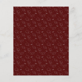 Maroon- en Silver Afstuderen-scrapbook