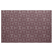 Maroon en Silver Art Deco Fan Pattern Stof (Fat Quarter)