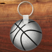 Maroon en Silver Cheap Basketball Gifts for Girls Sleutelhanger (Achterkant)