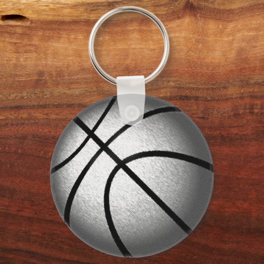 Maroon en Silver Cheap Basketball Gifts for Girls Sleutelhanger (Achterkant)