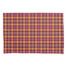 Maroon en Sinaasappel Sporty Plaid