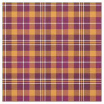 Maroon en Sinaasappel Sporty Plaid