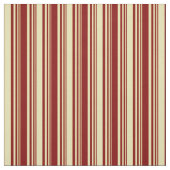 Maroon en Tan Lines Stof (Swatch)