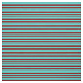 Maroon- en Turquoise Stripes/Lines Pattern Stof (Swatch)