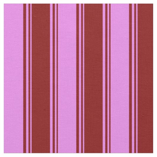 Maroon- en Violet Stripes Stof (Close Up)