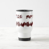 Maroon en Witte Cheerleader Travel Mug Reisbeker (Center)