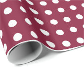 Maroon- en witwandelpapier cadeaupapier (Rol Hoek)