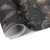 Maroon en zwart cadeaupapier (Rol Hoek)