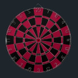 Maroon en zwart dartbord<br><div class="desc">Maroon- en Zwarte Dart-Raad</div>