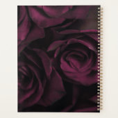 Maroon en zwart Roos bruiloft planner (Achterkant)